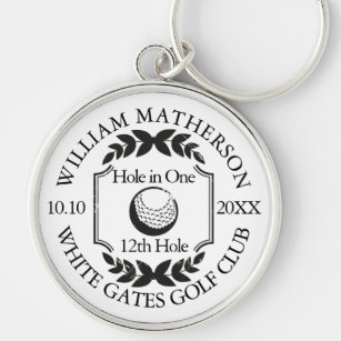 Hole in One Classic Personalised Golf Key Ring