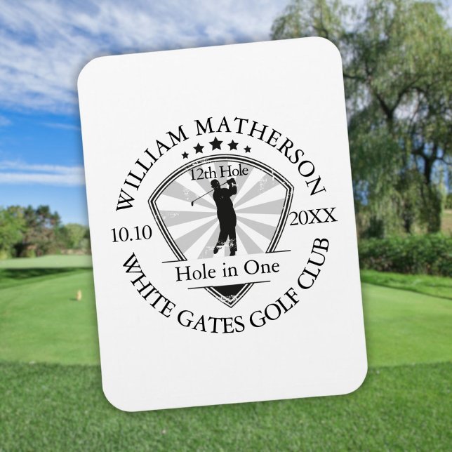 Hole in One Classic Personalised Golf Magnet (Hole in One Classic Personalized Golf Magnet)