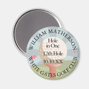 Hole in One Classic Personalised Magnet