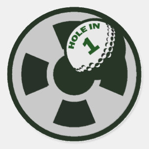 HOLE IN ONE CLASSIC ROUND STICKER
