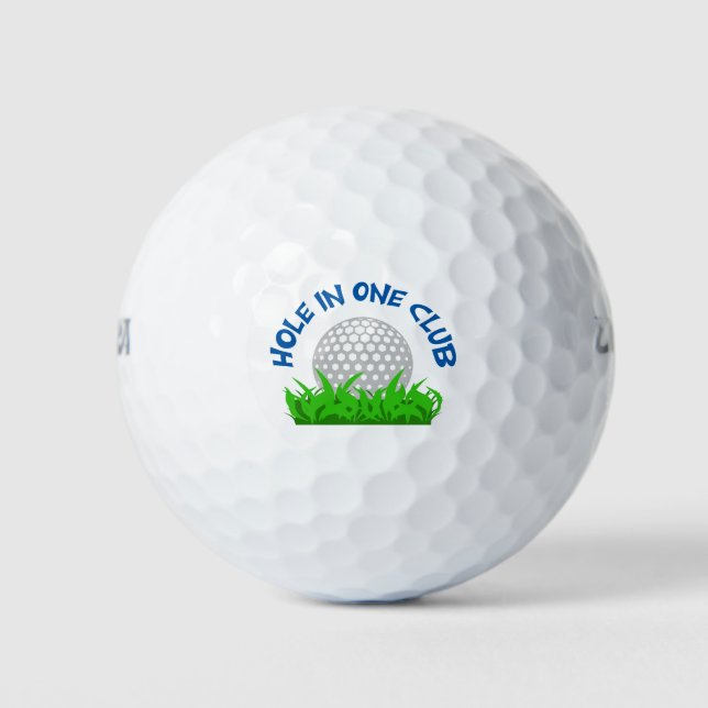 Hole In One Club Golf Balls (Front)