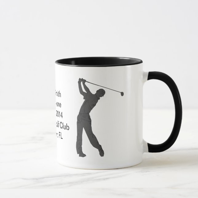 Hole-in-One Commemoration Mug Customisable (Right)
