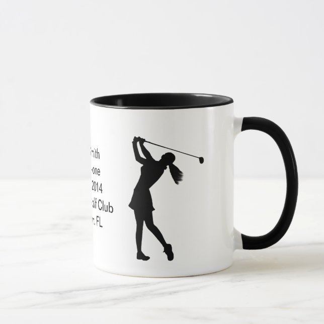 Hole-in-One Commemoration Mug Customisable (Right)