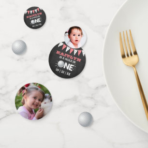 Hole In One Girls Golf 1st Birthday Par-tee Confetti