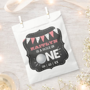 Hole In One Girls Golf 1st Birthday Par-tee Favour Bags