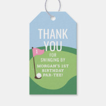 Hole in One Girls Golf Party Favour Tag