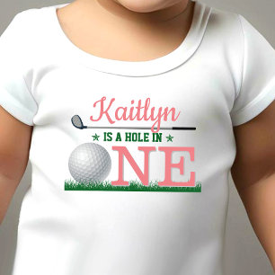 Hole In One Golf 1st Birthday Baby T-Shirt
