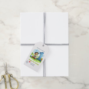 Hole in One Golf 1st Birthday Thank You Gift Tags