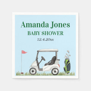Hole In One Golf Baby Shower Napkin