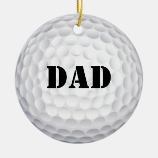Hole In One! Golf Ball Ceramic Tree Decoration