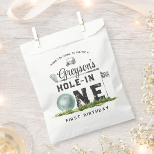 Hole In One   Golf Birthday Party Favour Bags