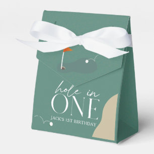 Hole in One Golf Course 1st Birthday Favour Box