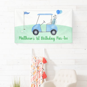 Hole In One Golf First Birthday Par-tee Banner