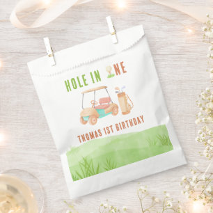 Hole In One Golf First Birthday Party Favour Bags