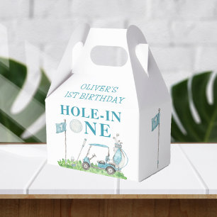 Hole In One Golf Par-tee Boy 1st Birthday Favour Box