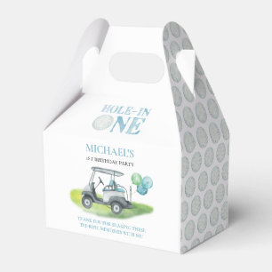 Hole-In-One Mini Golf Theme Birthday Favor Box
