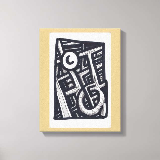 Hole in One? (no transparency) Canvas Print (Front)