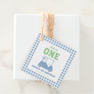 Hole in One Par Tee Boy 1st Birthday Favour Tags