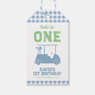 Hole in One Par Tee Boy Birthday Thankyou Gift Tags