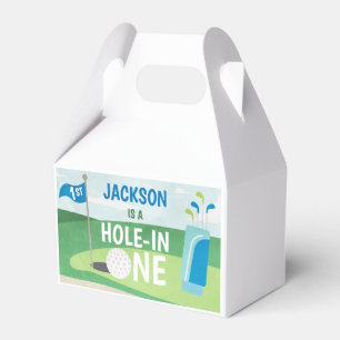 Hole in One Party Favour Box, Golf Birthday Favour Box
