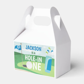 Hole in One Party Favour Box, Golf Birthday Favour Box