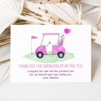 Hole In One Pink Golf First Birthday