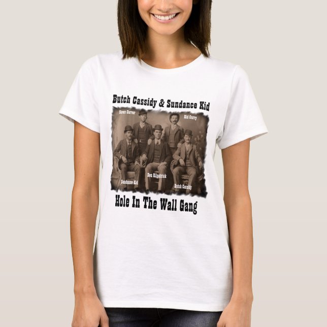 Hole In The Wall Gang Butch Cassidy & Sundance Kid T-Shirt (Front)