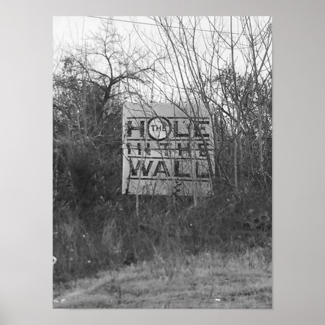 Hole in the wall photo poster (Front)