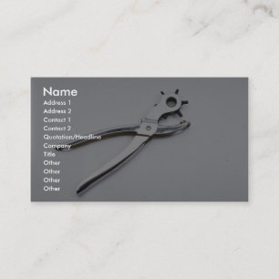 Hole punch business card