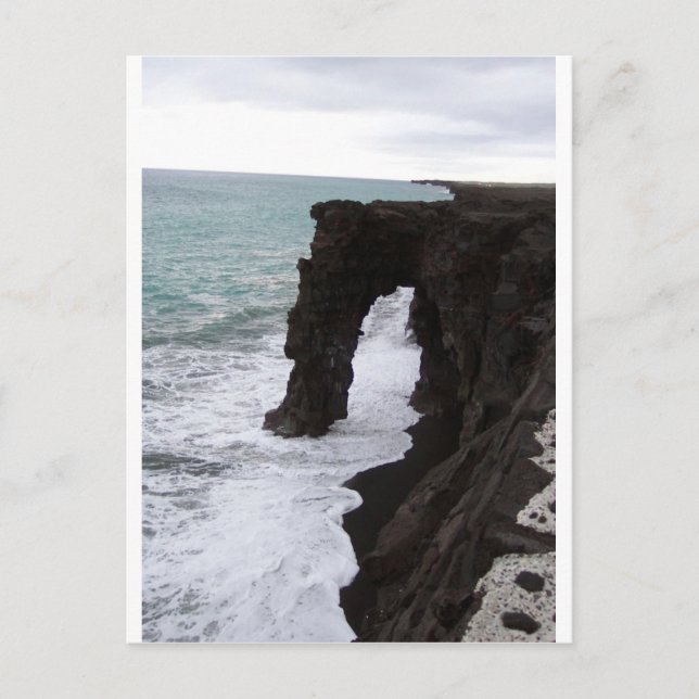 Holei Sea Arch Hilo Big Island Hawaii Postcard (Front)