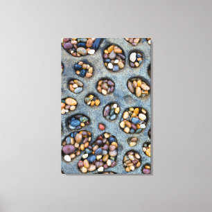 Holes filled with pebbles, CA Canvas Print