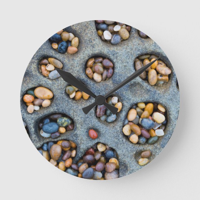 Holes filled with pebbles, CA Round Clock (Front)