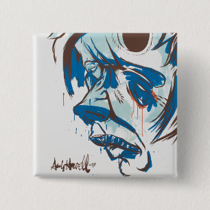 Holes In My Head 15 Cm Square Badge