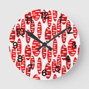 Holey Ovals Round Clock