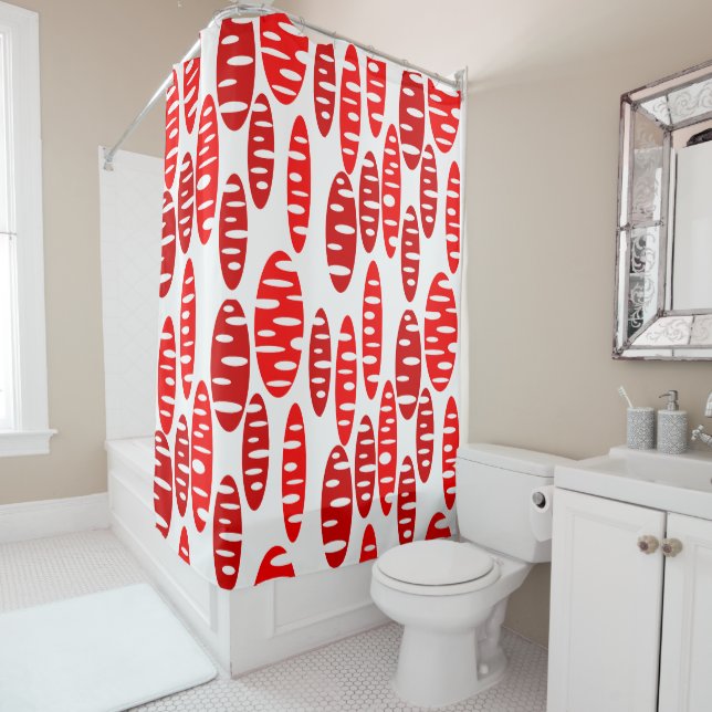 Holey Ovals  Shower Curtain (In Situ)