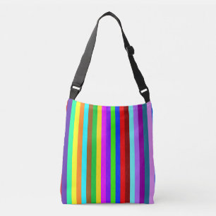 HOLI coloured Stripes pattern + your ideas Crossbody Bag