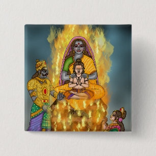 Holi Festival Button