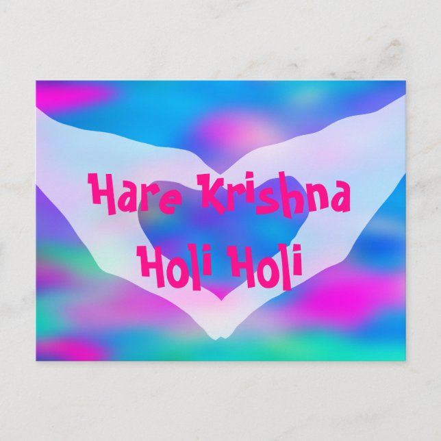 HOLI Festival of Colours 2 + your ideas Postcard (Front)