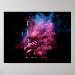 Holi Festival of Colours Design Poster