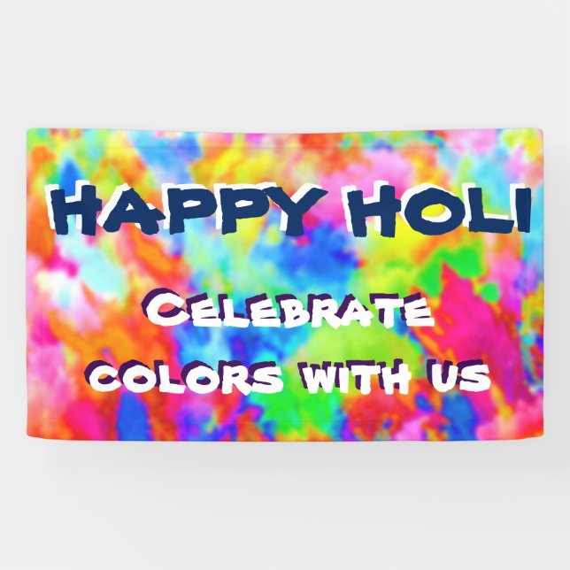 HOLI Festival of Colours + your ideas Banner (Horizontal)