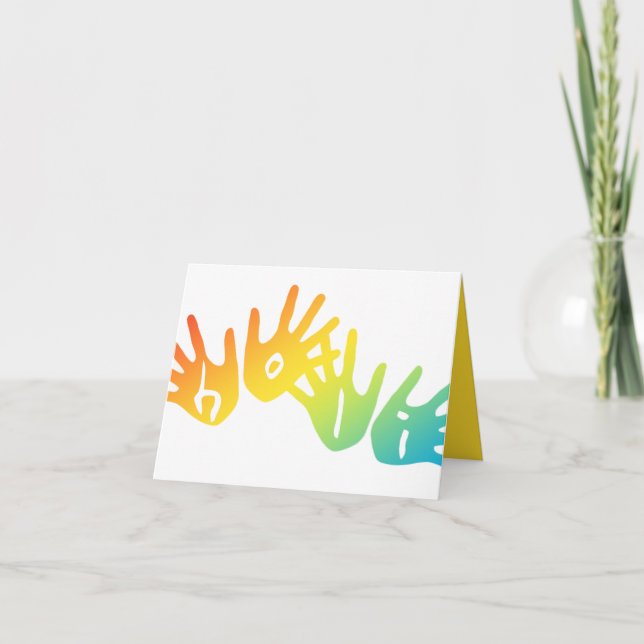 holi hands holiday card (Front)
