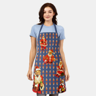 HOLI HOLI JOY JOY apron in HUCKLEBERRY