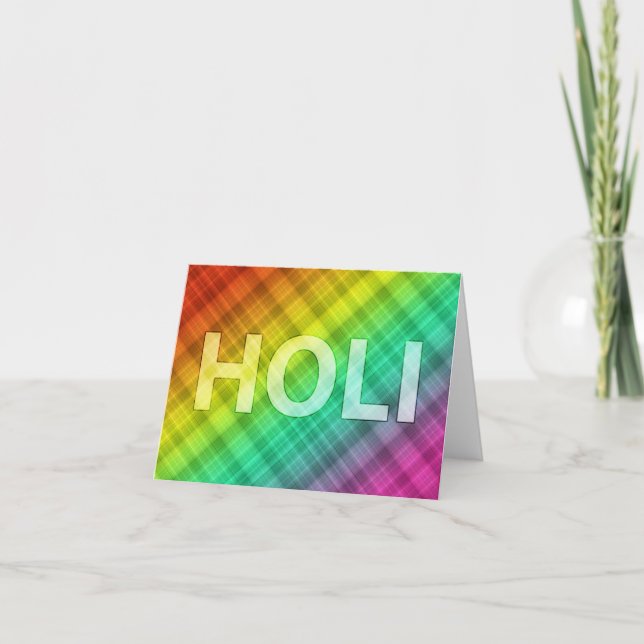holi holiday card (Front)