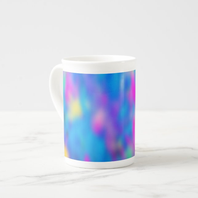Holi Multi Coloured Pattern 2 + your ideas Bone China Mug (Front Left)