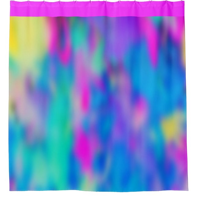 Holi Multi Coloured Pattern 2 + your ideas Shower Curtain (Front)