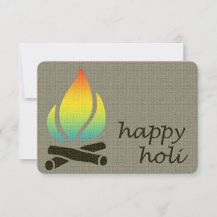 holi rainbow flame invitation