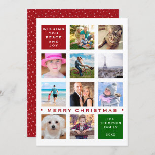 Holiday 12 Photo Custom Collage