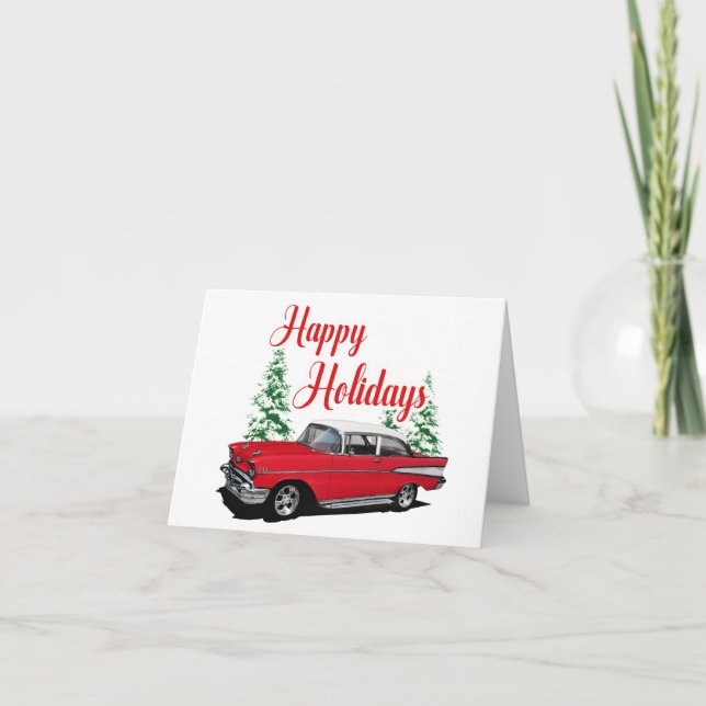 Holiday 1957 Hot Rod Card (Front)