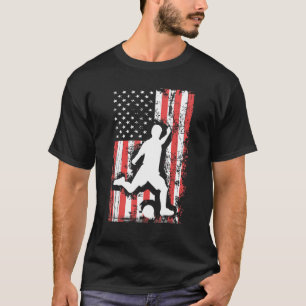 HOLIDAY 365 Soccer US Grunge Flag American 4th of T-Shirt
