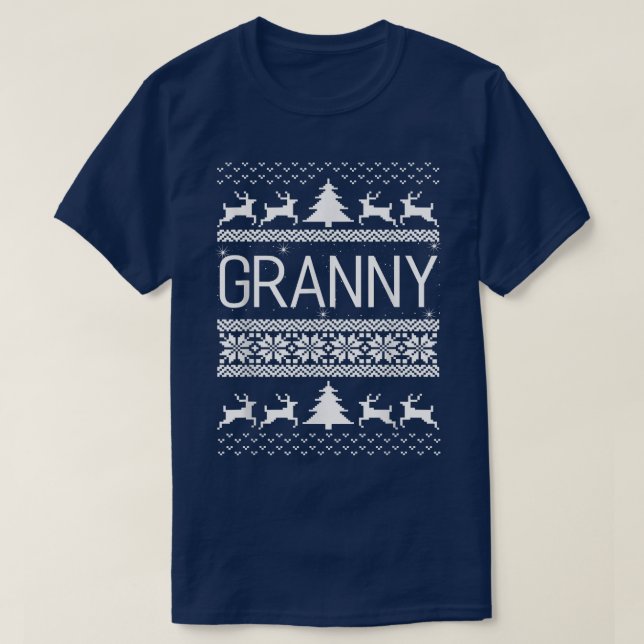 Holiday 365 The Christmas Granny Funny Grandma Gif T-Shirt (Design Front)